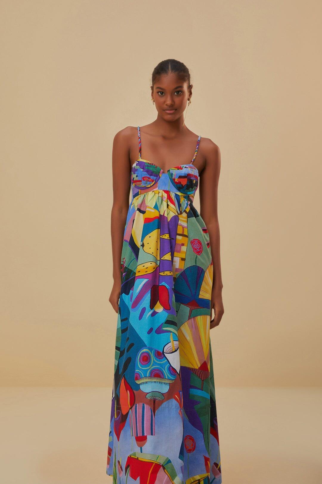 Tropical Scenario Sleeveless Maxi Dress Product Image