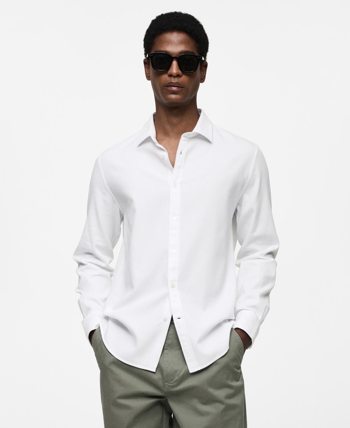 Mango Mens Cotton Structured Shirt Product Image