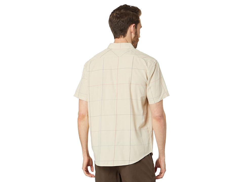 Billabong All Day Plaid Short Sleeve Woven (Sand) Men's Clothing Product Image