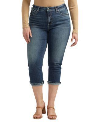 Plus Size Avery High-Rise Curvy-Fit Capri Jeans  Product Image