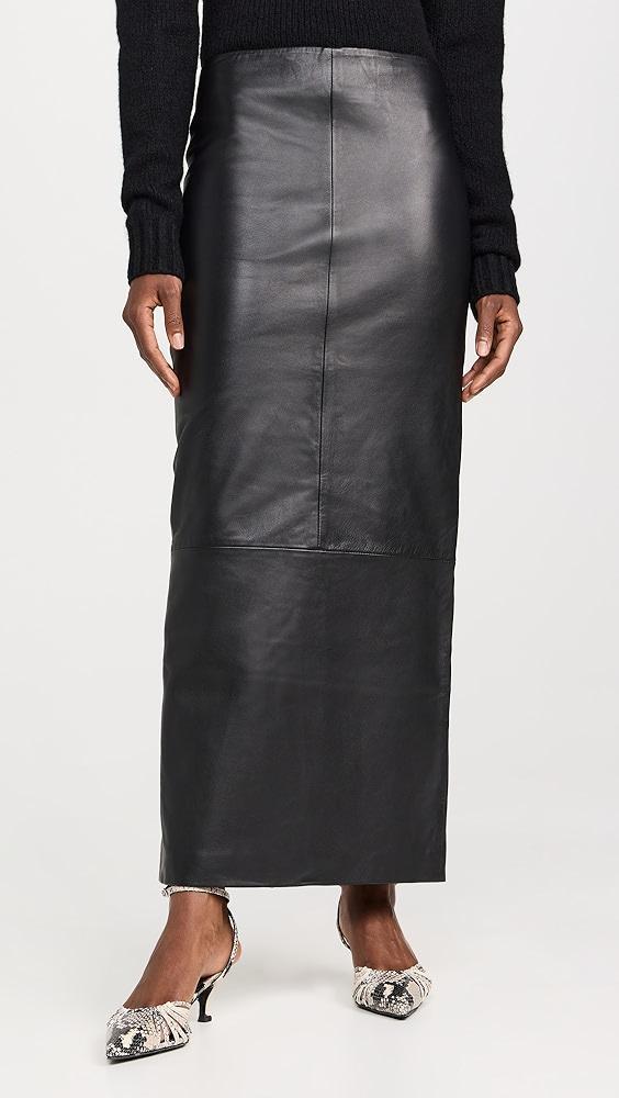 St. Agni Leather Column Skirt | Shopbop Product Image