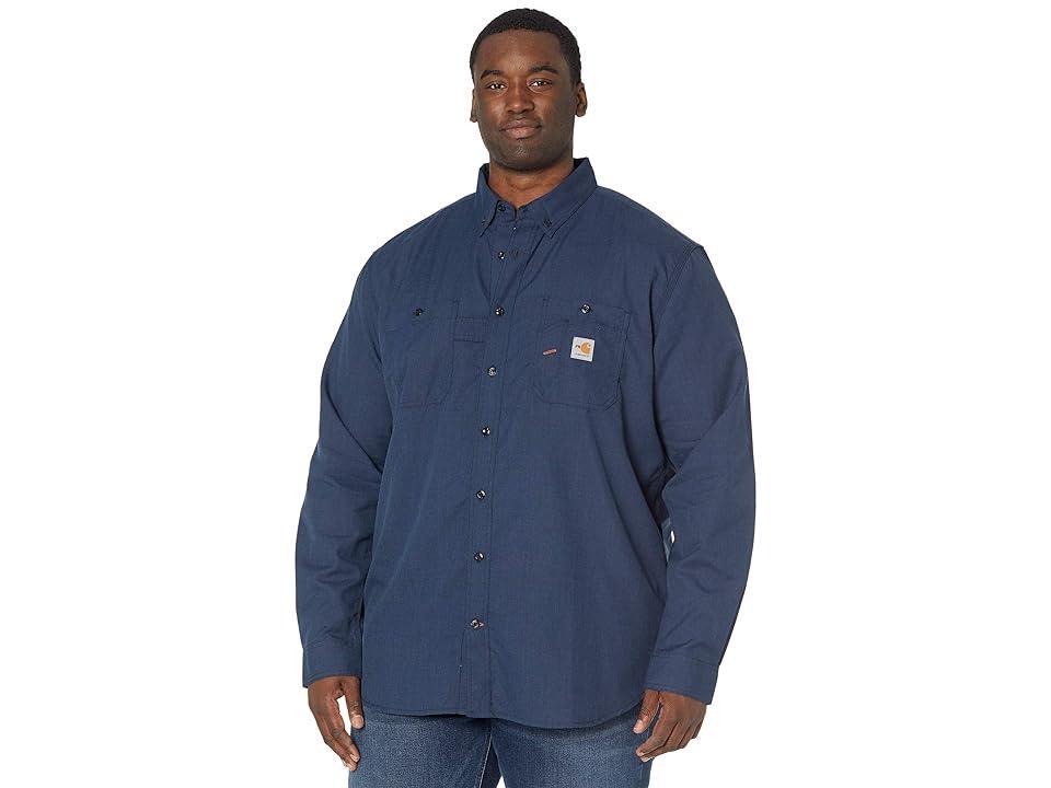 Carhartt Big Tall Flame-Resistant Force Original Fit Lightweight Long Sleeve Button Front Shirt Men's Clothing Product Image