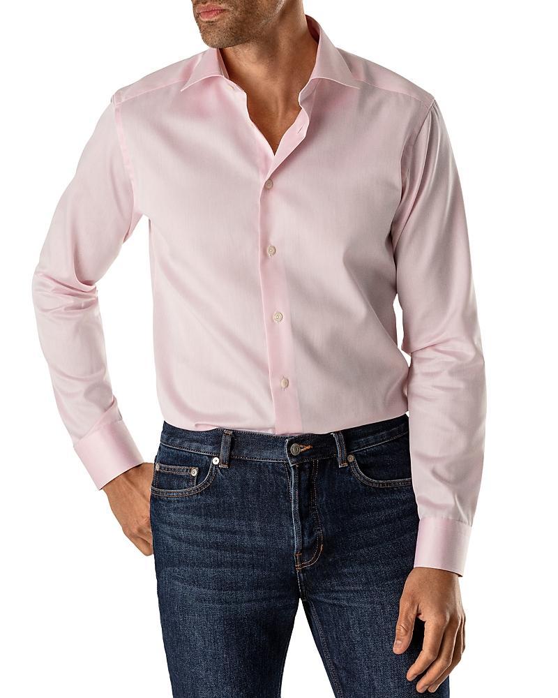 Eton Contemporary Fit Twill Dress Shirt Product Image