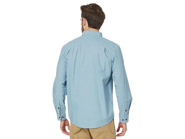 Carhartt Loose Fit Midweight Chambray Long-Sleeve Shirt for Men - Denim Blue Chambray - L Product Image