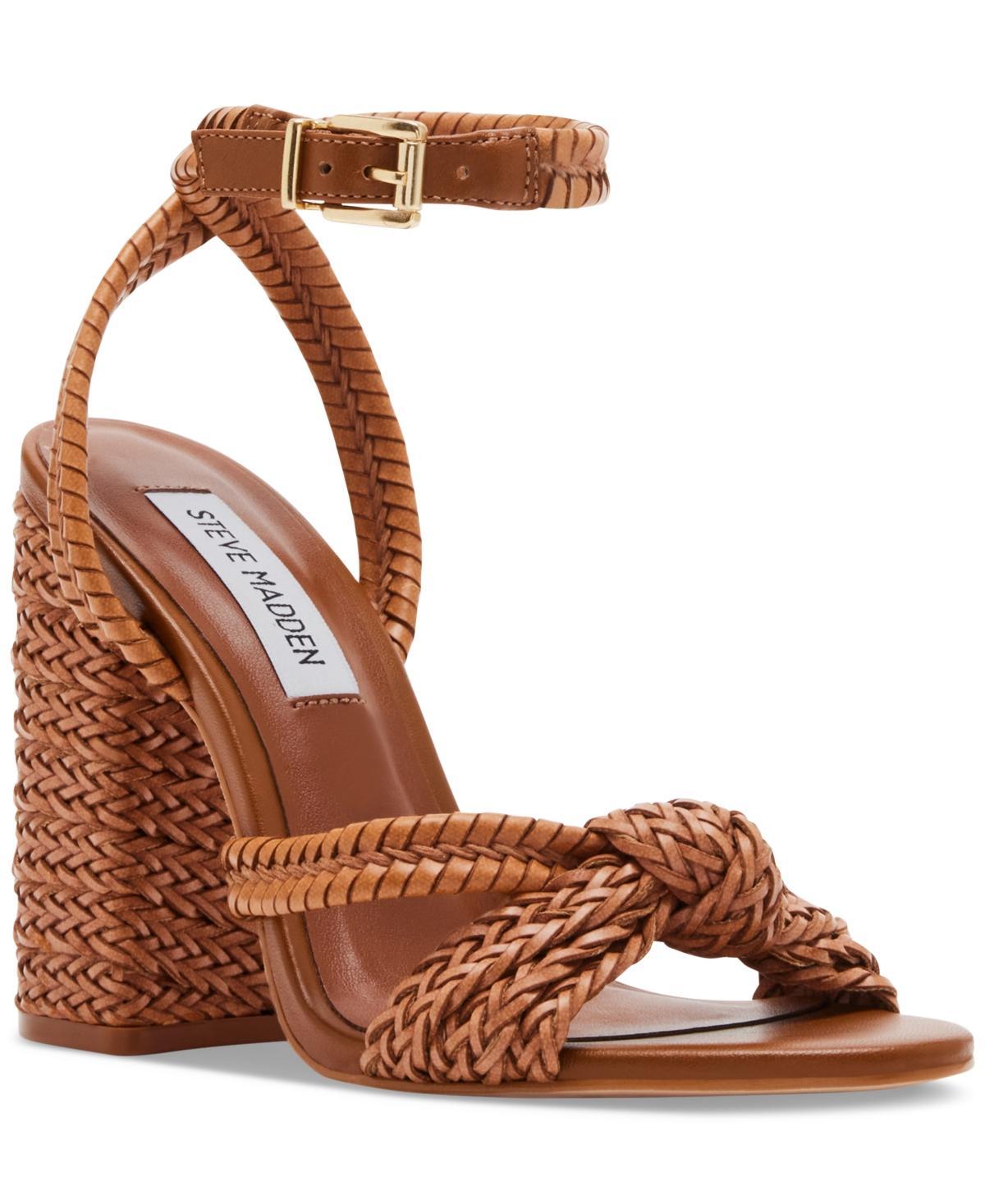 Steve Madden Womens Malou Knotted Woven Dress Sandals Product Image