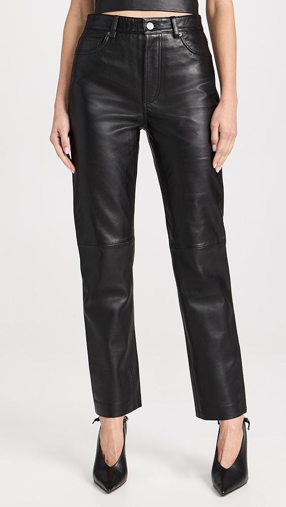 Reformation Veda Leather Cynthia Pants | Shopbop Product Image