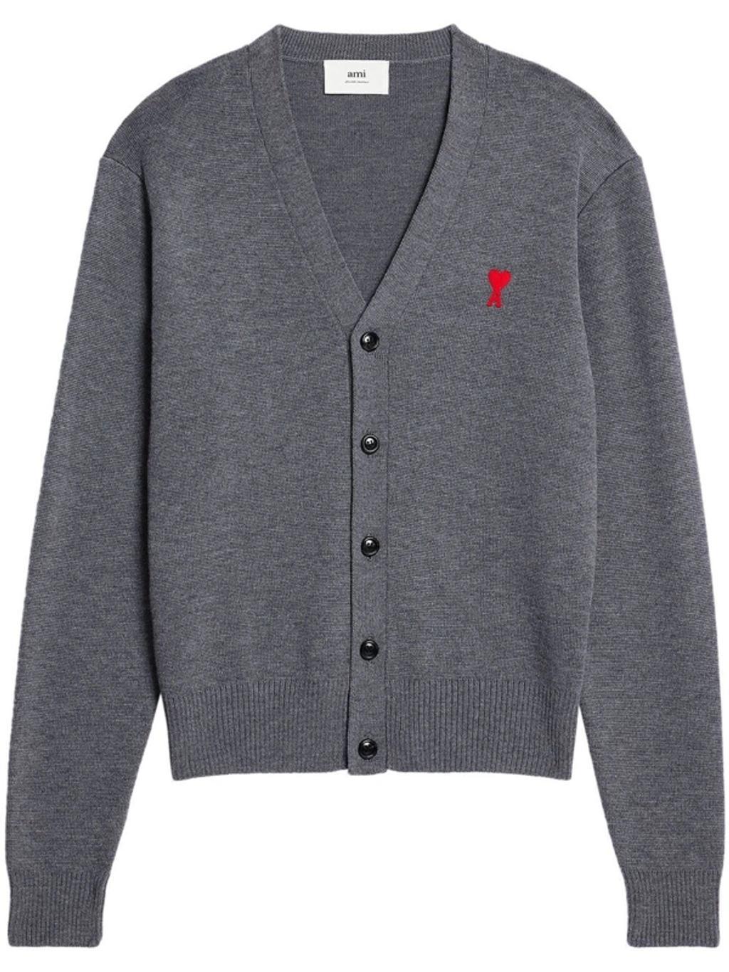 Ami De Coeur Cardigan In Grey Product Image