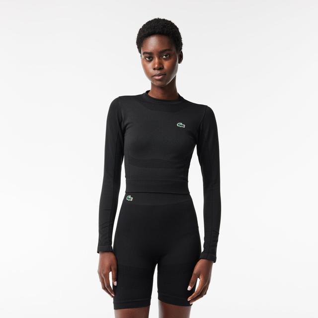 Women's Long Sleeve Seamless Sport Crop Top Product Image