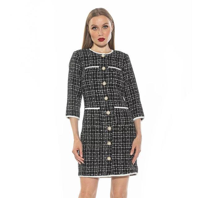 Womens ALEXIA ADMOR Kairo Tweed Dress Product Image