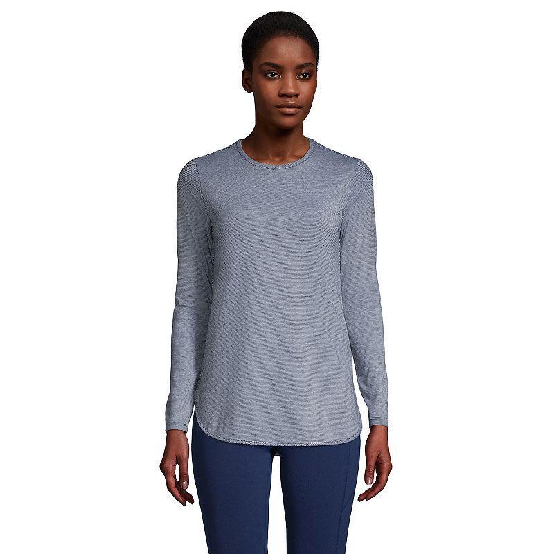 Womens Lands End Moisture-Wicking Long Sleeve Tunic Product Image