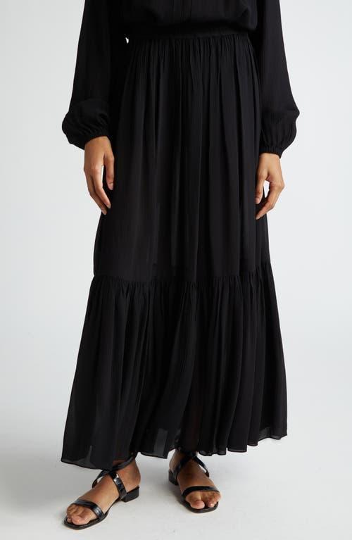 Womens Tiered Ruffle Maxi Skirt product image