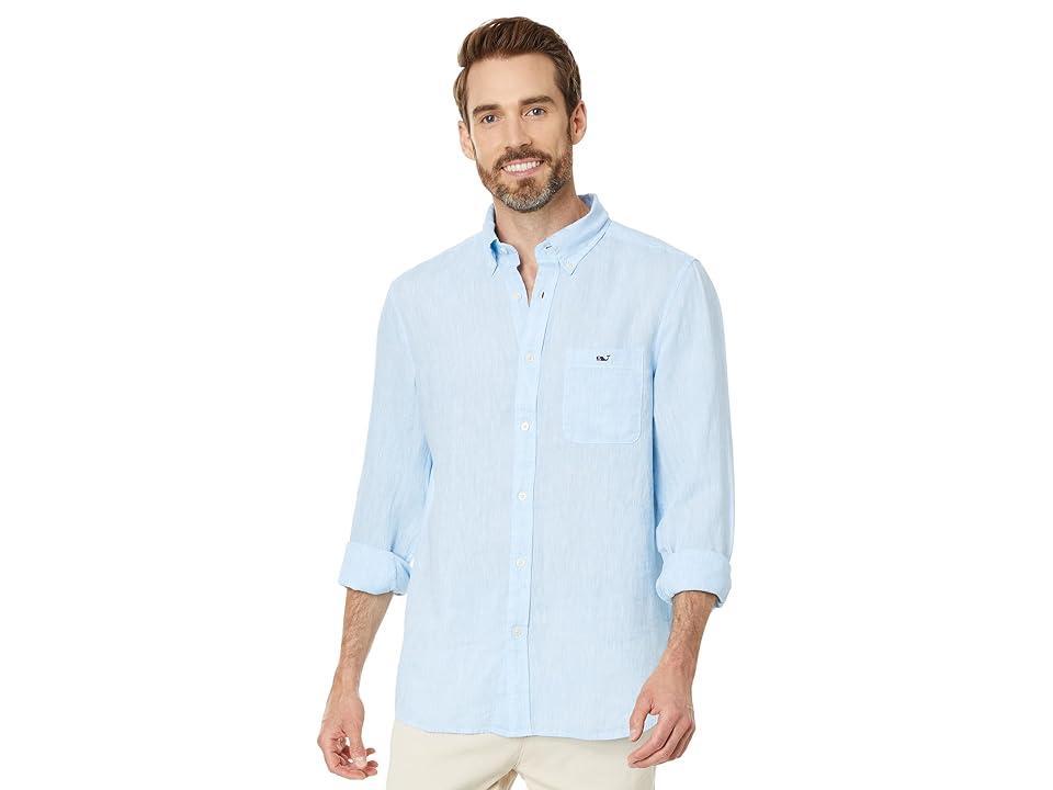 Mens Linen Button-Down Shirt Product Image