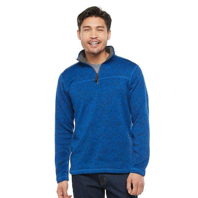 Mens Victory Outfitters Sherpa-Fleece Quarter-Zip Pullover Brown Product Image