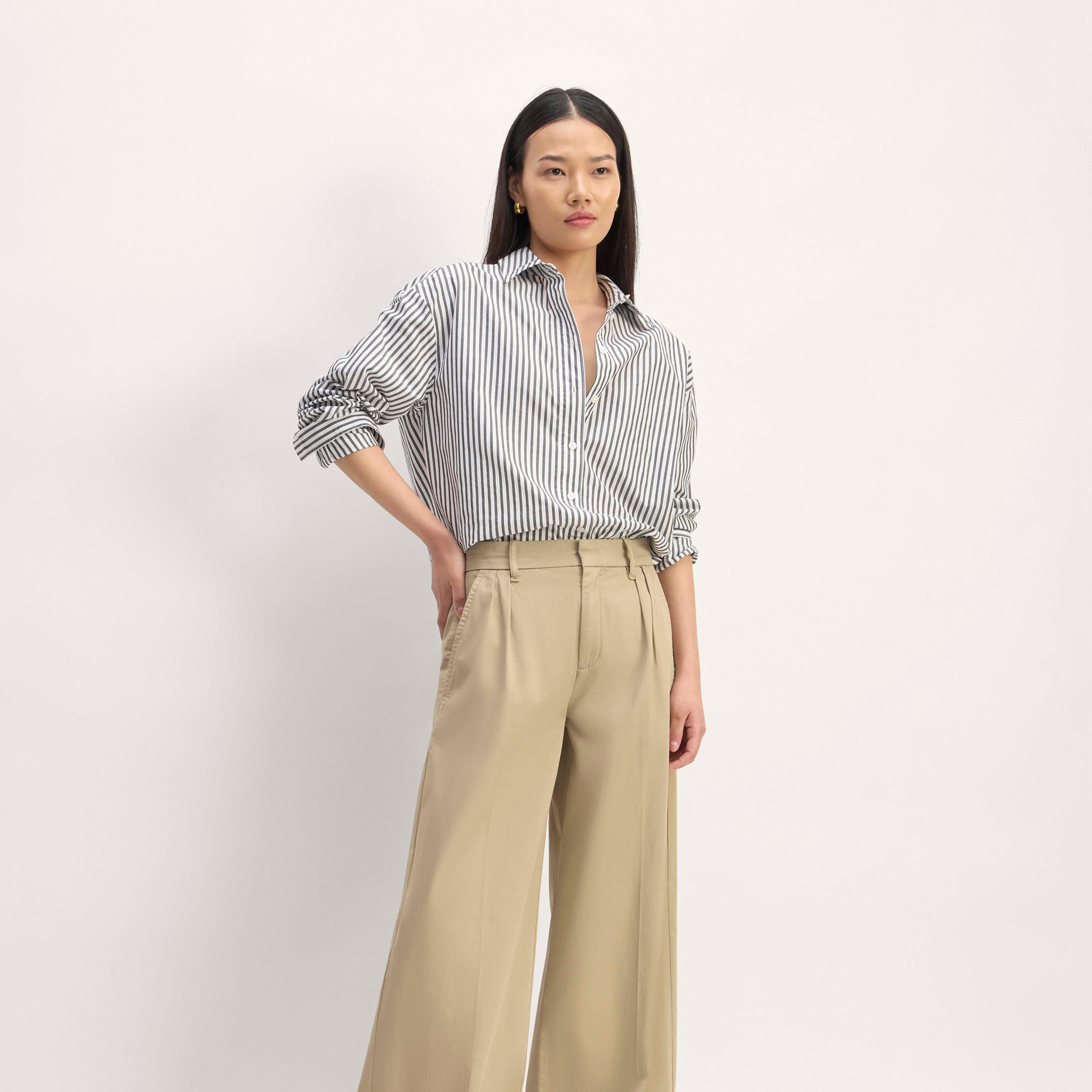 The Pleated Wide-Leg Chino Product Image