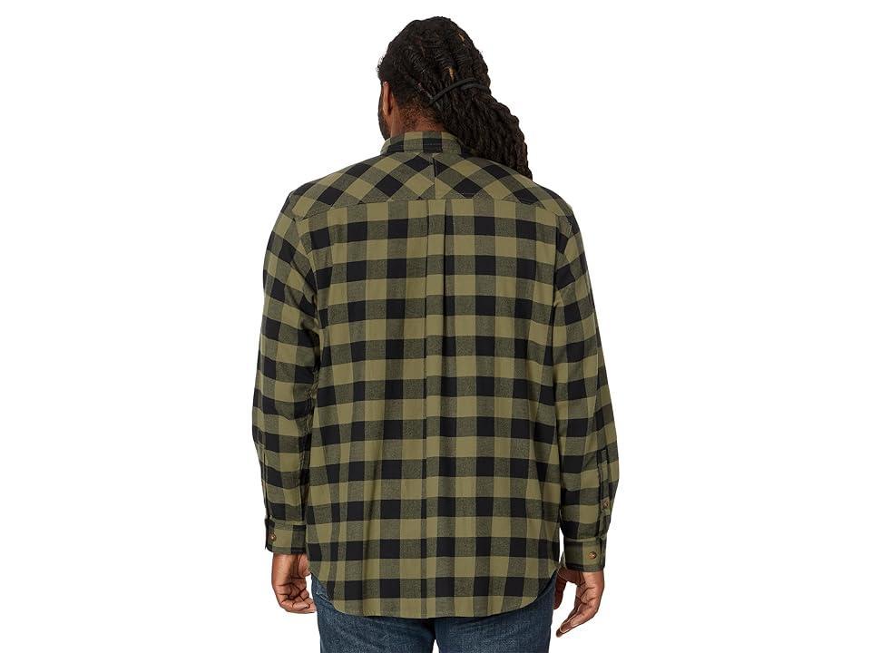 Columbia Big Tall Flare Gun Stretch Flannel (Stone Buffalo Check) Men's Long Sleeve Button Up Product Image