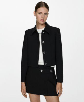 Women's Crop Button Jacket Product Image