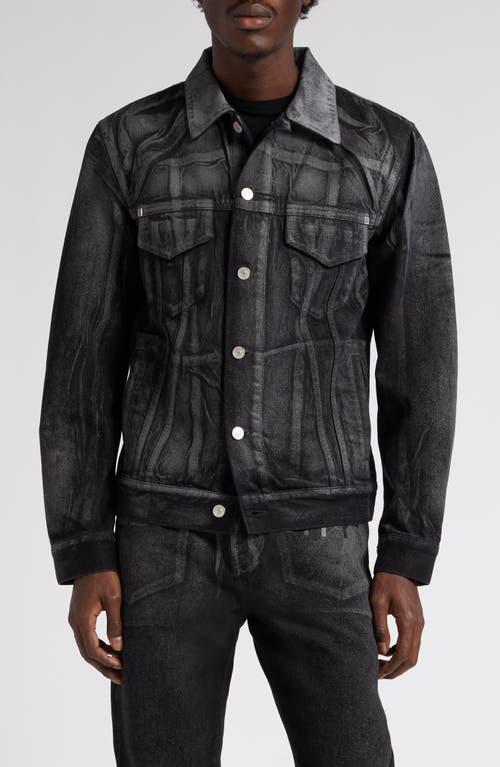 Givenchy Painted Denim Trucker Jacket Product Image