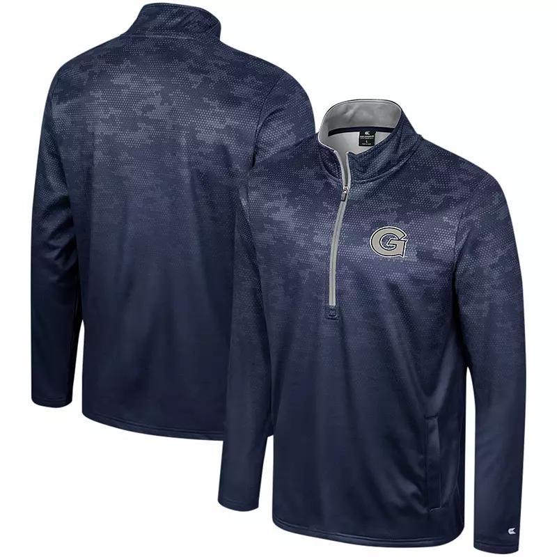 Mens Colosseum Navy Georgetown Hoyas The Machine Half-Zip Jacket Grg Blue Product Image