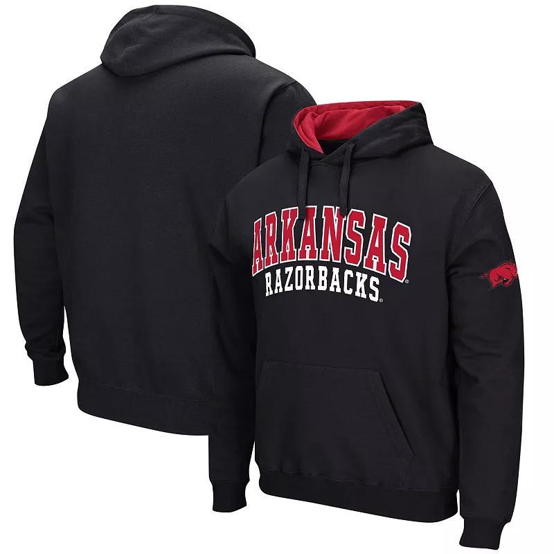 Mens Colosseum Arkansas Razorbacks Double Arch Pullover Hoodie Product Image