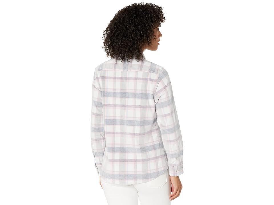 Tommy Bahama Costa Cord Plaid Long Sleeve Shirt (Light Sky) Women's Clothing Product Image