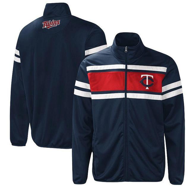 Mens G-III Sports by Carl Banks /Red Minnesota Twins Power Pitcher Full-Zip Track Jacket Blue Product Image