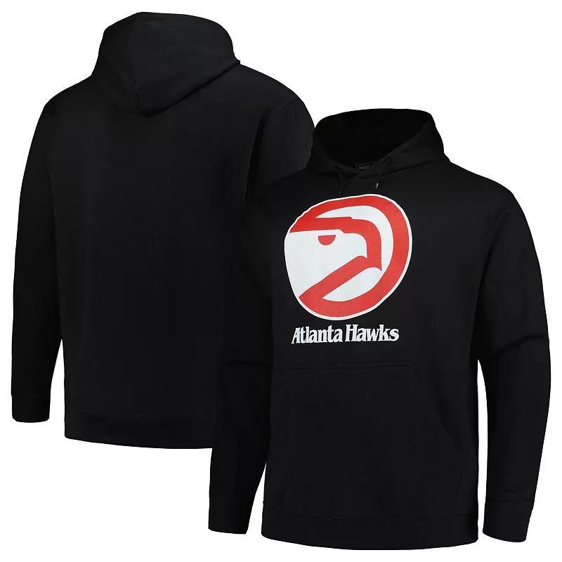 Mens Mitchell & Ness Atlanta Hawks Hardwood Classics Big & Tall Pullover Hoodie Product Image