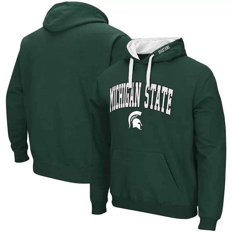 Mens Colosseum Michigan State Spartans Big & Tall Arch & Logo 2.0 Pullover Hoodie Product Image