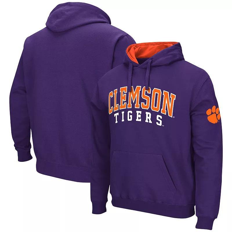 Mens Colosseum Clemson Tigers Double Arch Pullover Hoodie Product Image