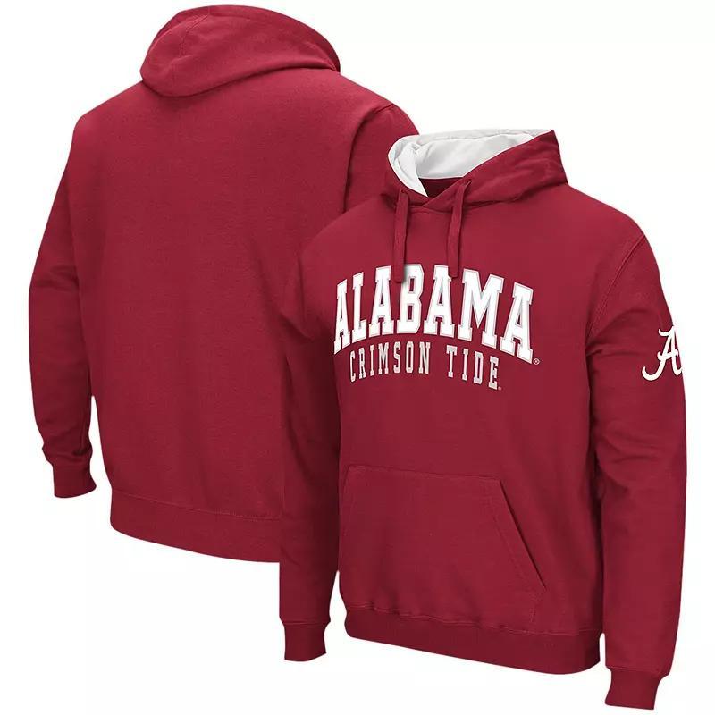 Mens Colosseum Crimson Alabama Crimson Tide Double Arch Pullover Hoodie Product Image