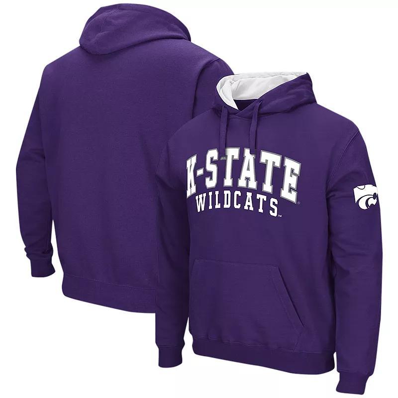 Mens Colosseum Purple Kansas State Wildcats Double Arch Pullover Hoodie Product Image