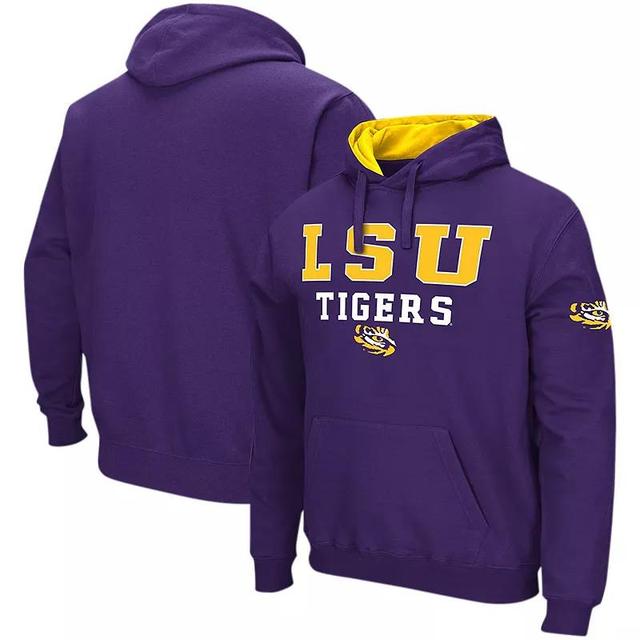 Mens Colosseum Purple LSU Tigers Sunrise Pullover Hoodie Product Image