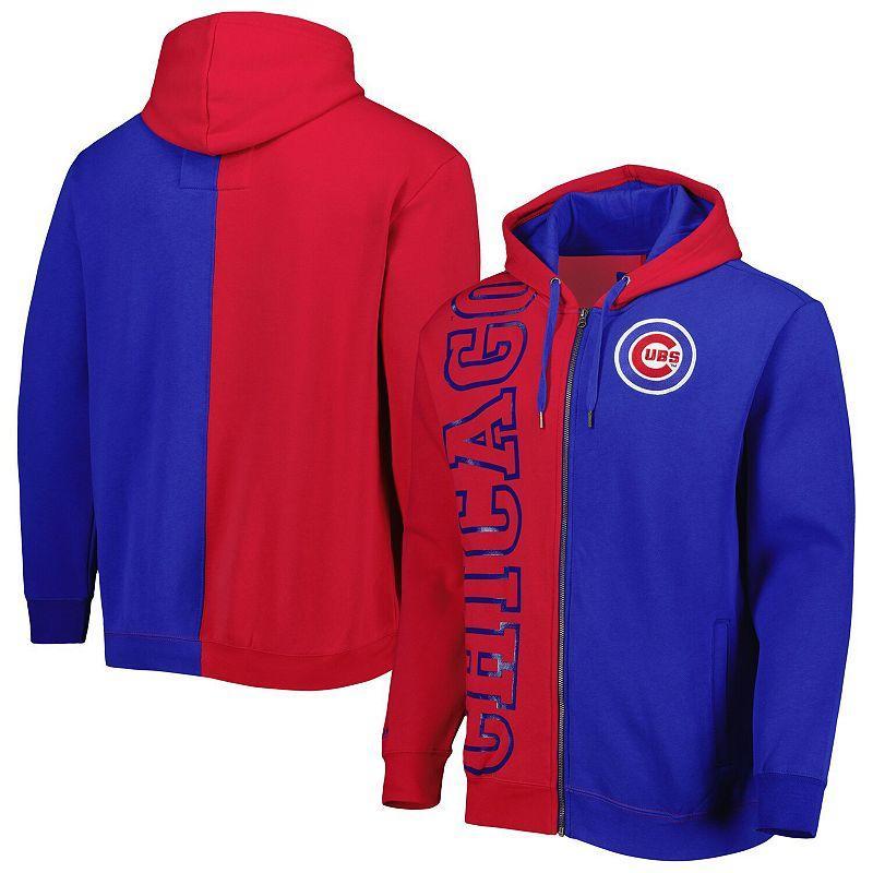 Mens Mitchell & Ness /Royal Chicago Cubs Fleece Full-Zip Hoodie Product Image