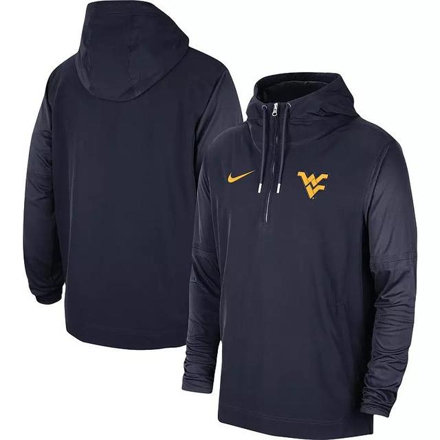 Mens Nike Navy Michigan Wolverines 2023 Coach Half-Zip Hooded Jacket Product Image