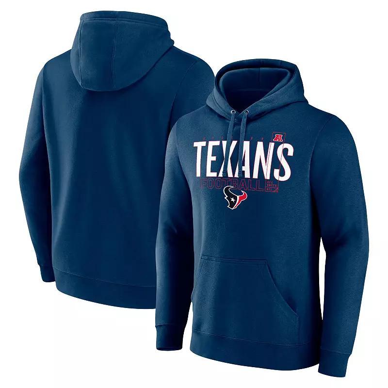 Mens Fanatics Houston Texans Pylon Outline Pullover Hoodie Blue Product Image