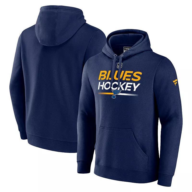 Mens Fanatics Branded St. Louis Blues Authentic Pro Pullover Hoodie Product Image