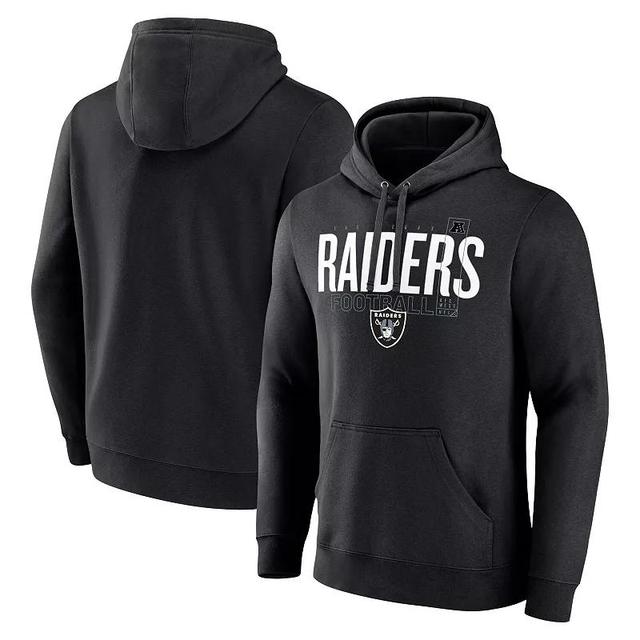 Mens Fanatics Black Las Vegas Raiders Pylon Outline Pullover Hoodie Product Image