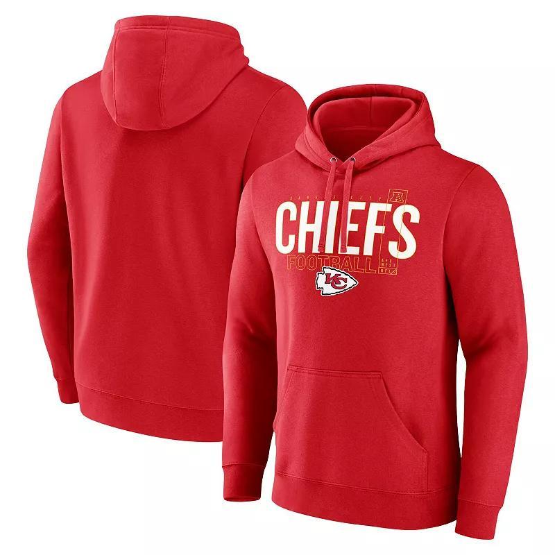 Mens Fanatics Kansas City Chiefs Pylon Outline Pullover Hoodie Product Image