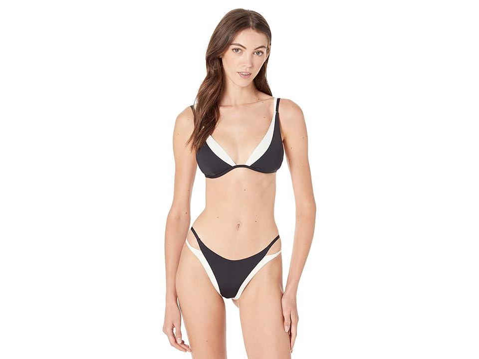 L Space Finneas Contrast Trim Bikini Top Product Image