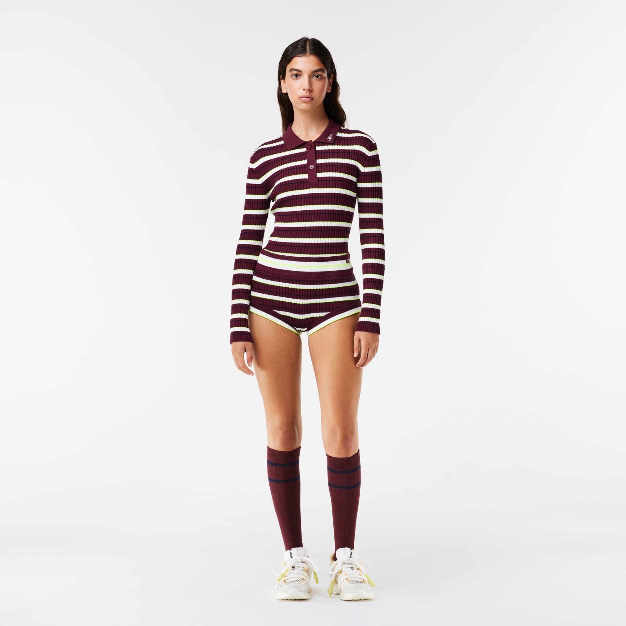 Lacoste x EleVen by Venus Striped Ribbed Lounge Shorts Product Image