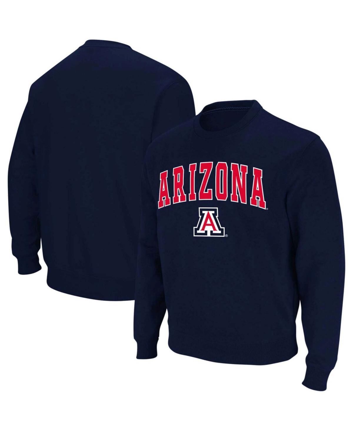 Colosseum Mens Arizona Wildcats Arch and Logo Crew Neck Sweatshirt Product Image