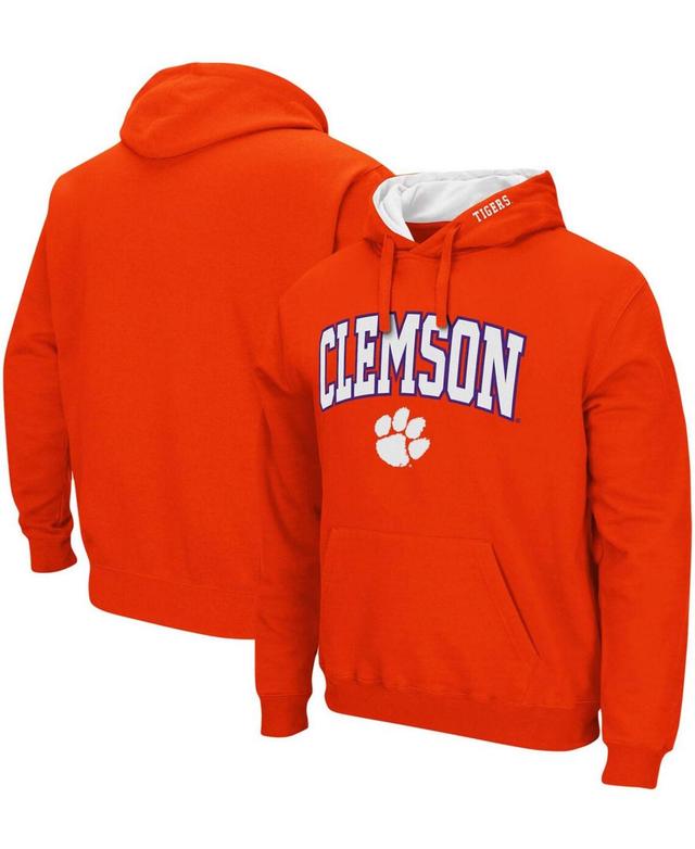 Mens Colosseum Orange Clemson Tigers Arch & Logo 3.0 Pullover Hoodie Product Image