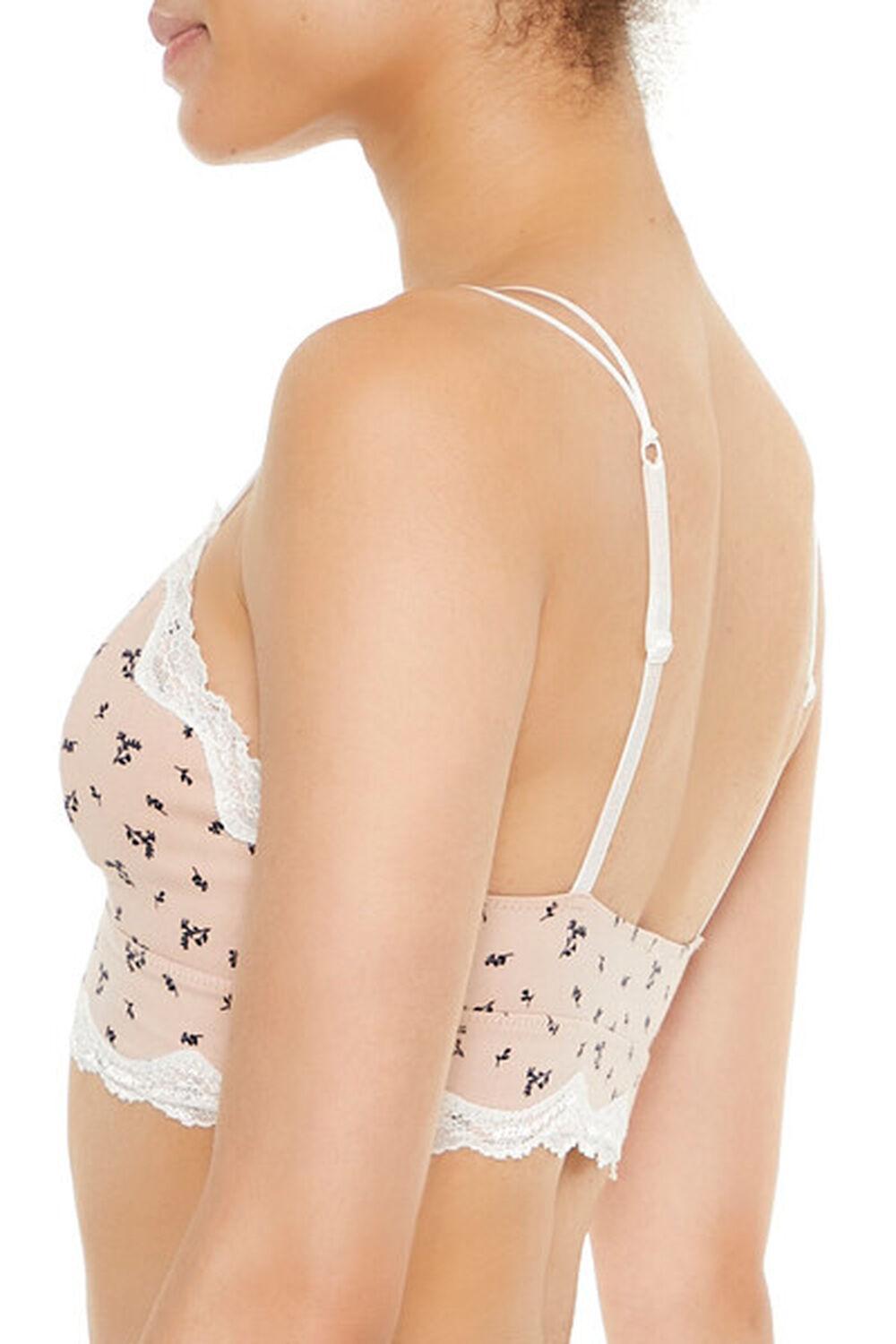 Floral Print Lace-Trim Bralette | Forever 21 Product Image