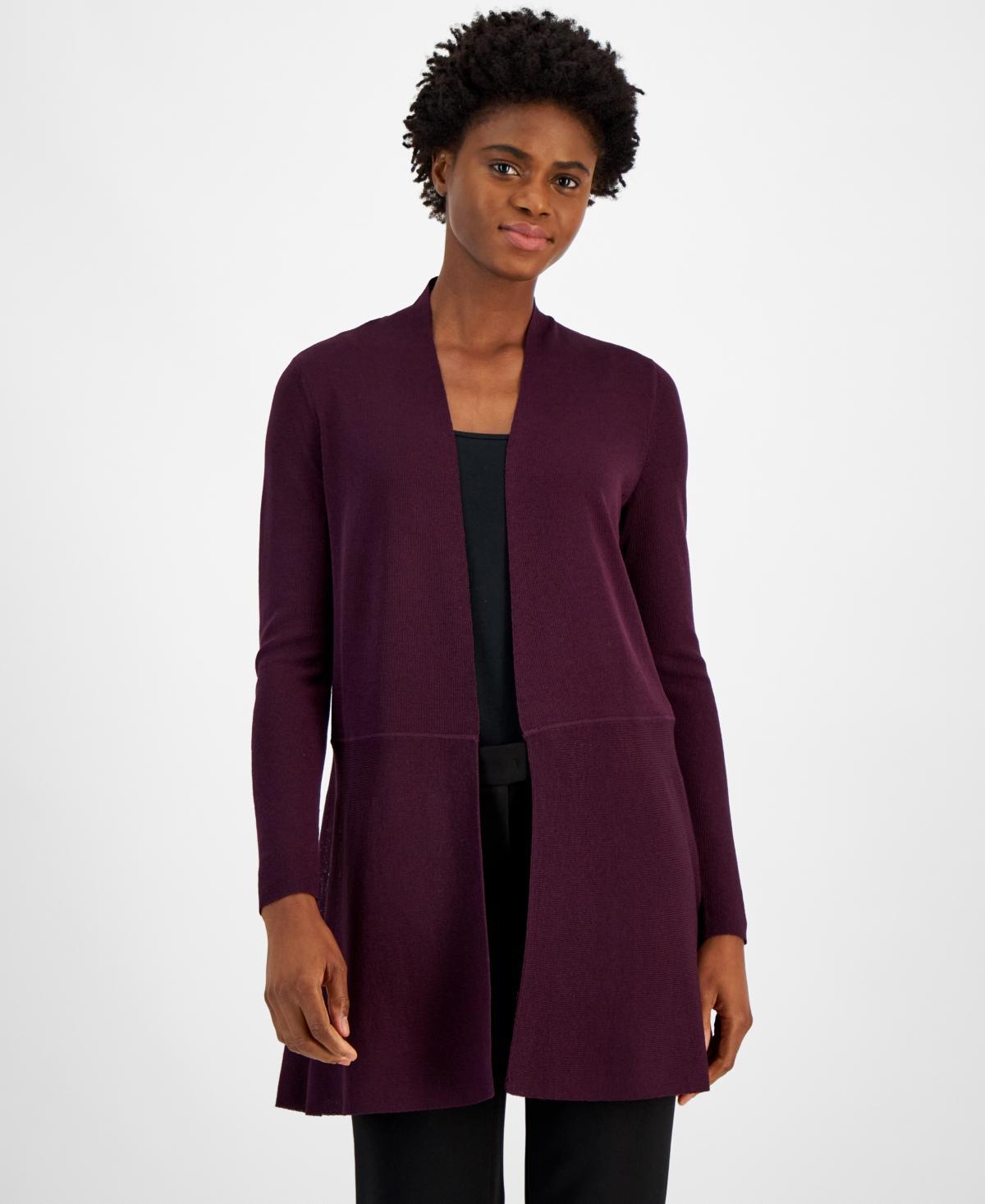 Anne Klein Monterey Open-Front Longline Cardigan Product Image