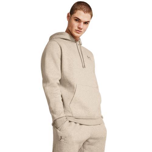 Under Armour Mens Under Armour Essential Fleece Hoodie - Mens Timberwolf Taupe/Timberwolf Taupe Product Image