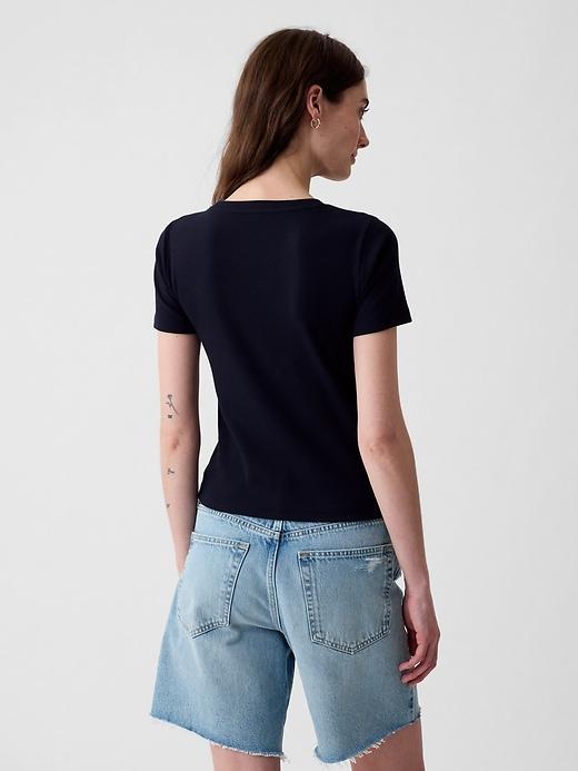 Modern Rib Cropped T-Shirt Product Image