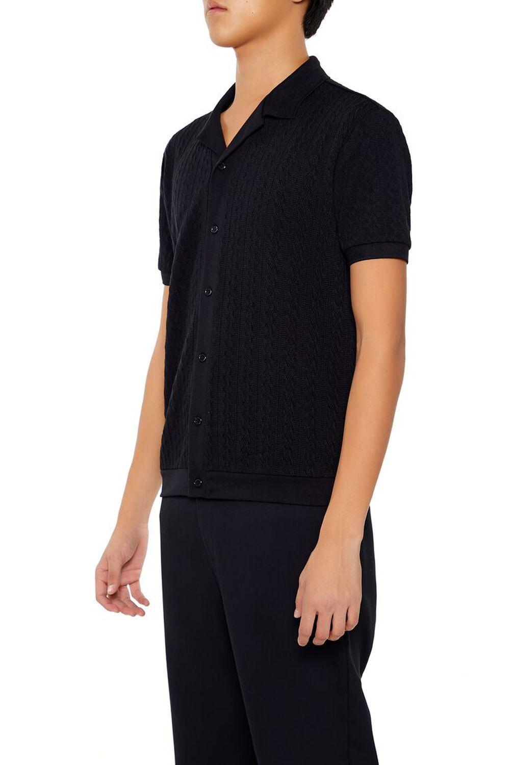 Cable Sweater-Knit Shirt | Forever 21 Product Image