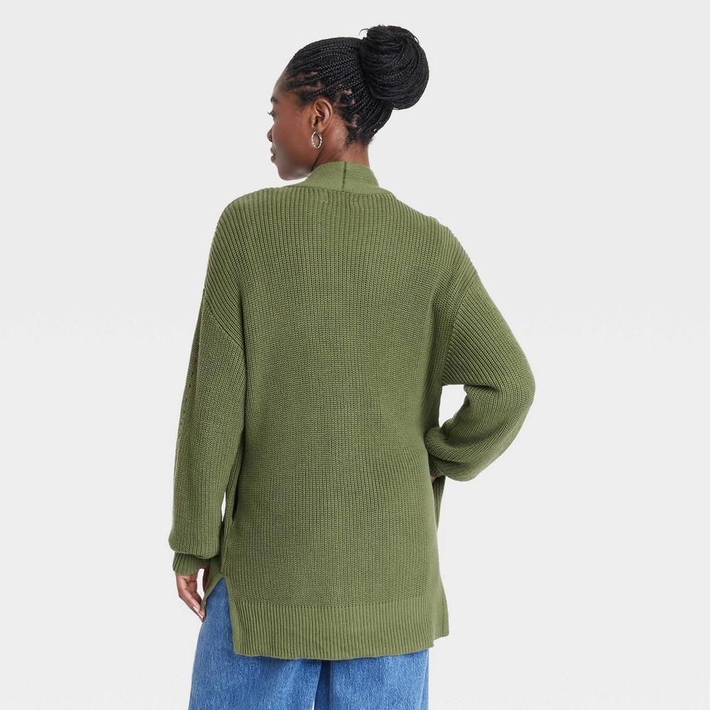 Women's Cardigan Sweater - Universal Thread™ Green XL Product Image