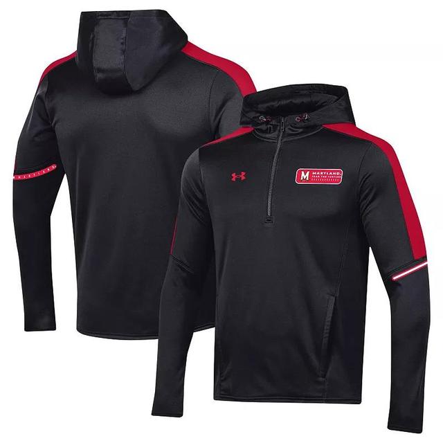 Mens Under Armour Maryland Terrapins 2023 Sideline Quarter-Zip Hoodie Product Image