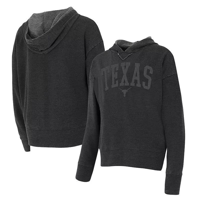 Womens Concepts Sport Charcoal Texas Longhorns Volley Long Sleeve Hoodie T-Shirt Product Image