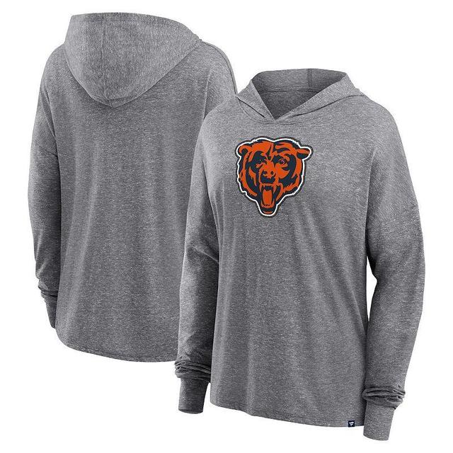 Womens Fanatics Branded Heather Gray Chicago Bears Cozy Primary Pullover Hoodie Product Image